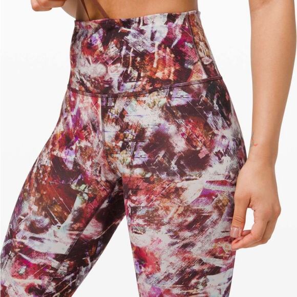 Lululemon Wunder Train High-Rise Tight 25" Urbantricity Multi W5CQOS red purple - Picture 6 of 8
